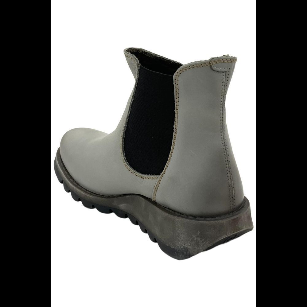 FLY London Women's Leather Chelsea Boots Salv Military Cloud - Medium - Picture 3 of 3